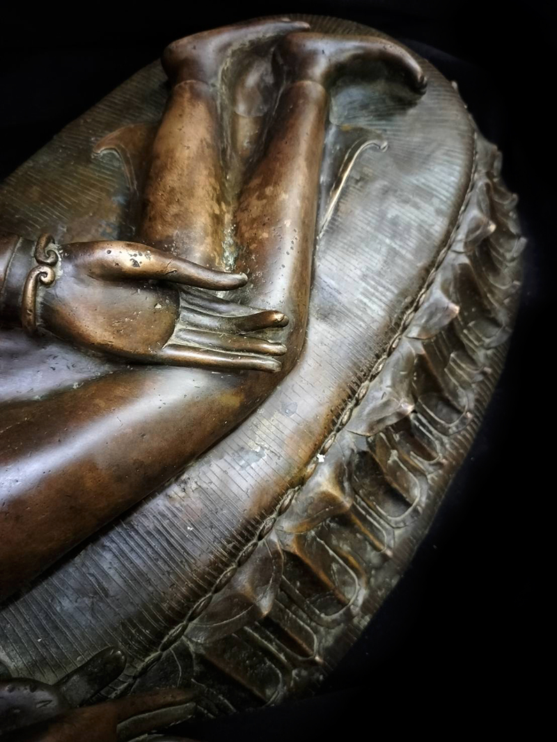 Extremely Rare Early 18C Bronze Burmese Shan Buddha # DW005